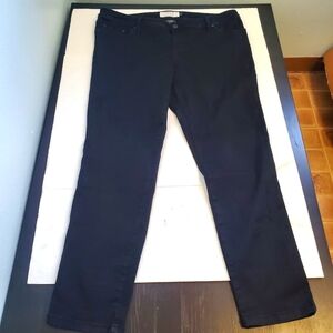 Torrid Jeans Denim Black Stretch Staright Size‎ 18 EUC